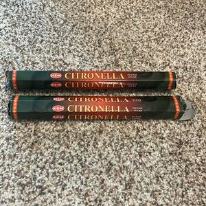 2 packs of citronella incense sticks